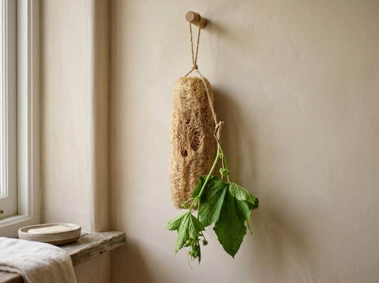 natural loofah bath sponge