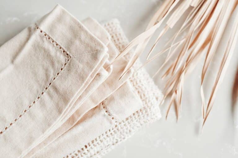 organic linen napkins set
