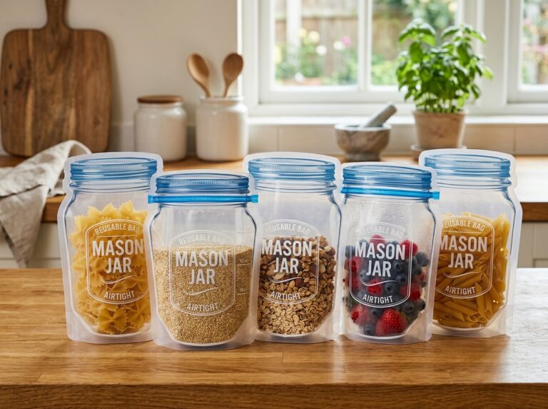 mason jar zipper bags